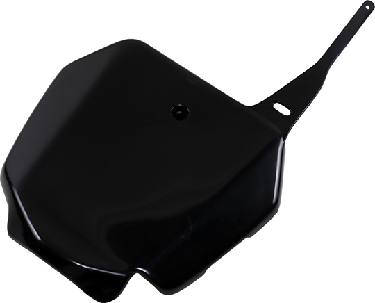UFO Plast Front Number Plate Black - Suzuki RM85 2001-2023