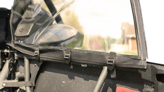 Seizmik Soft Upper Doors Black/Clear - Can-Am and More