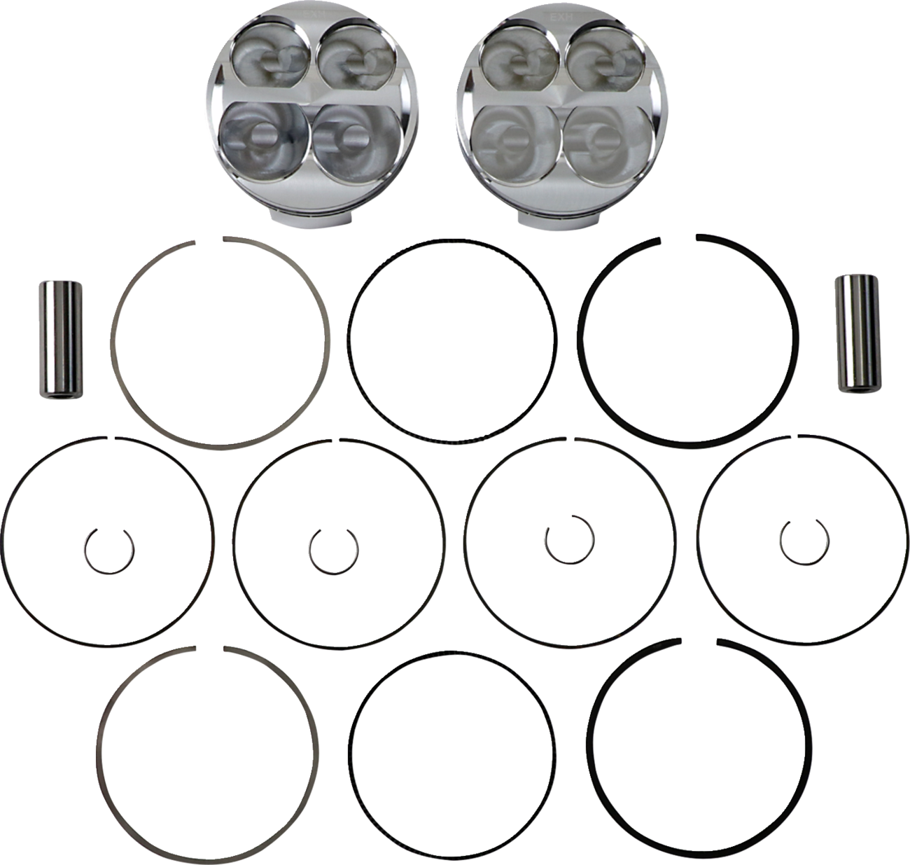 JE Pistons Piston Kit - Polaris RZR XP 1000 - 96.00 mm 11.5:1 CR