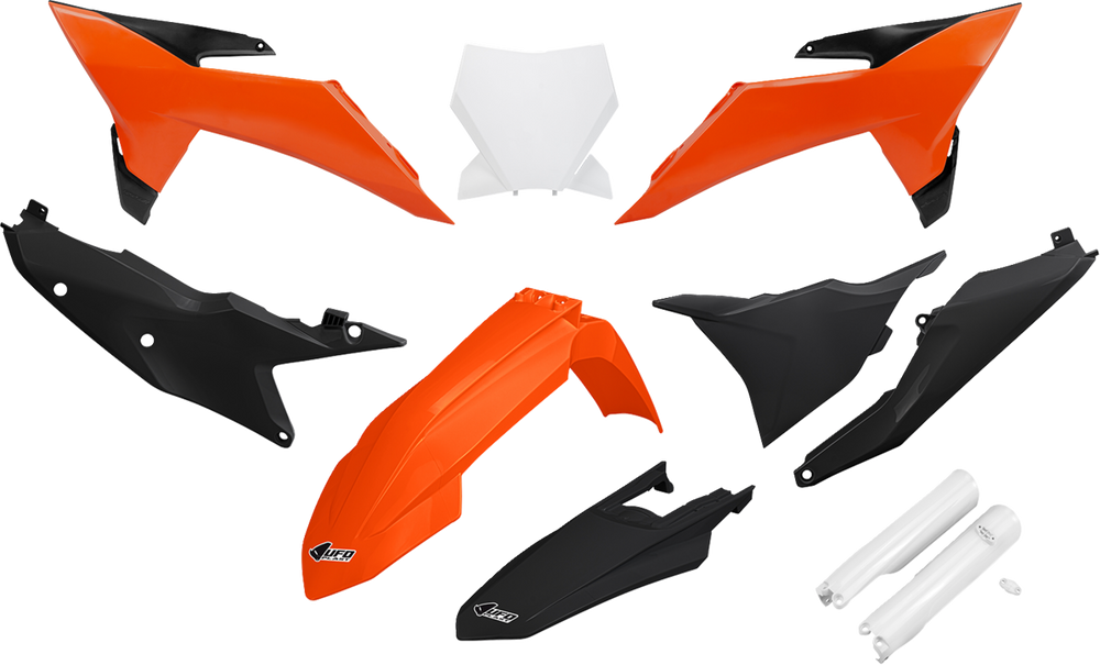 UFO Plast Body Kit OEM Orange/Black - KTM 125 SX 2001-2002