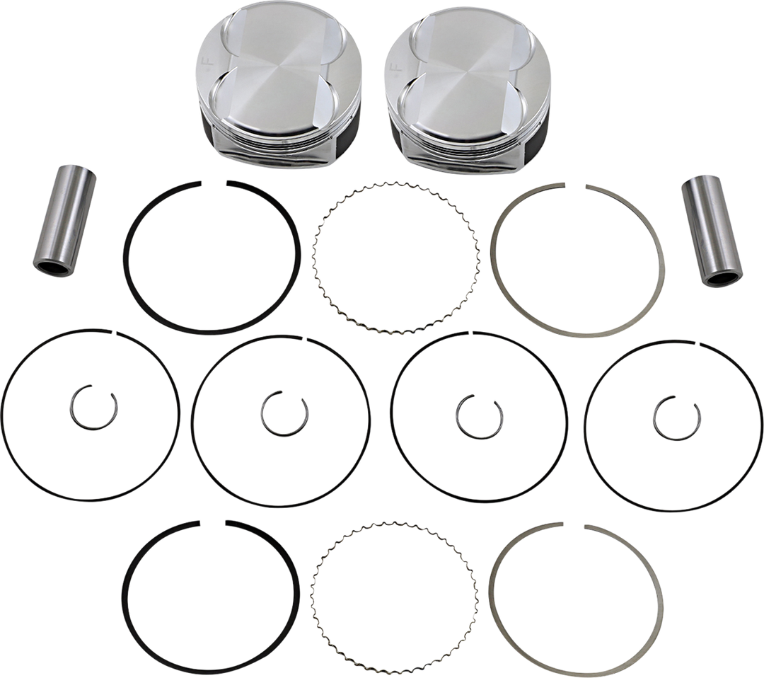JE Pistons Piston Kit - Harley-Davidson Milwaukee-Eight 107 - 3.937" Bore 107" M8