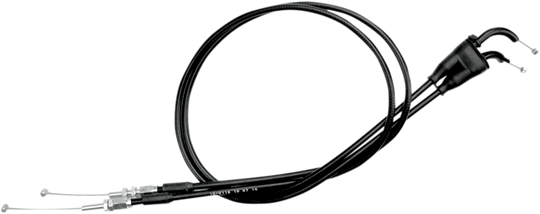 Motion Pro Black Vinyl Throttle Cable Push/Pull +3" - KTM 525 and More