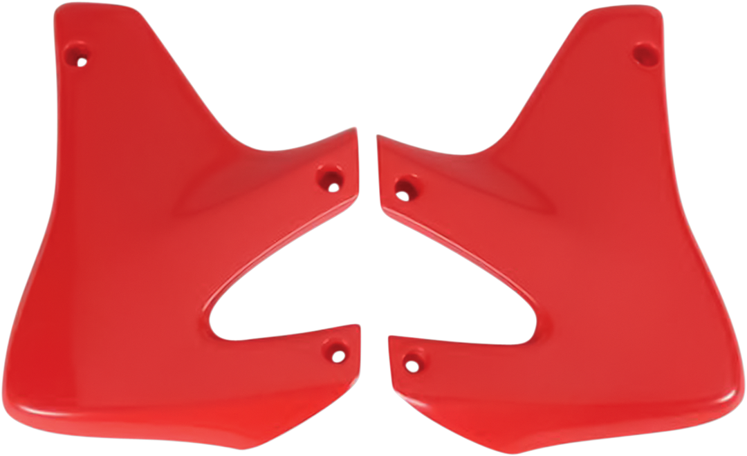 UFO Plast Radiator Covers Red OEM - Honda XR650R 2000-2007