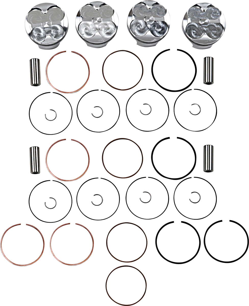 JE Pistons Piston Kit - Kawasaki Ninja 250R - 68.00 mm 13.2:1 CR