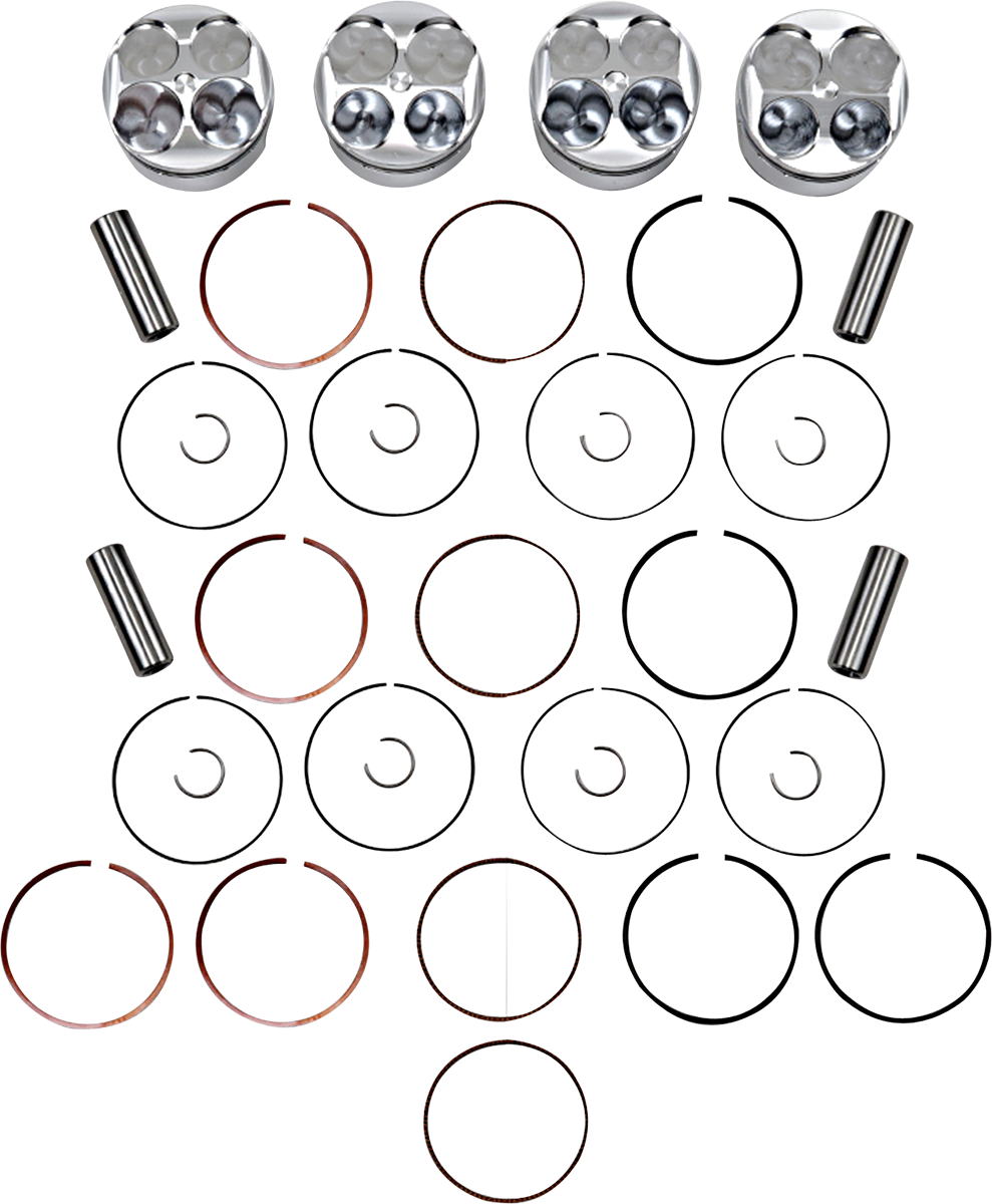 JE Pistons Piston Kit - Honda CBR900RR 96-99 - 67.00 mm 13.5:1 CR