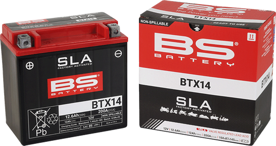 BS Battery Battery BTX14 (Ytx) - Honda Pioneer and More