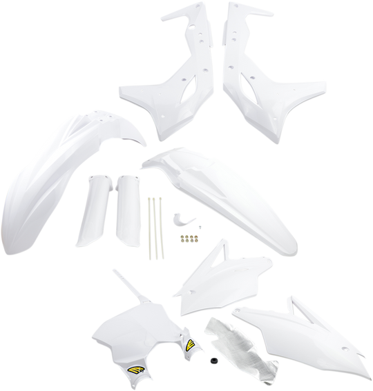 Cycra Body Kit Powerflow White - Kawasaki KX250F 2017-2020