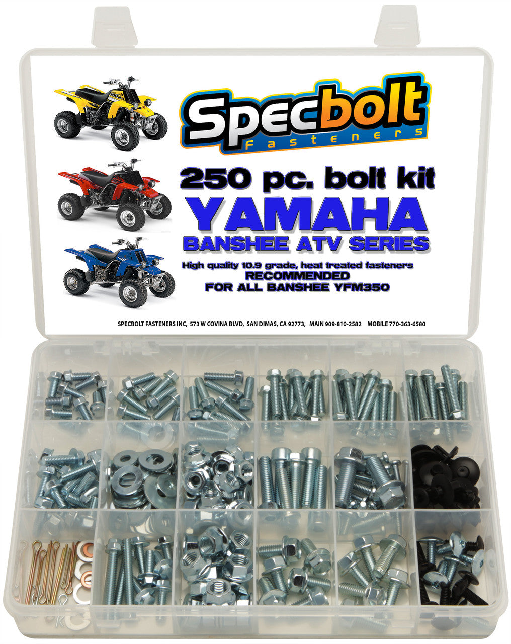 Specbolt 250pc Yamaha Banshee Bolt Kit