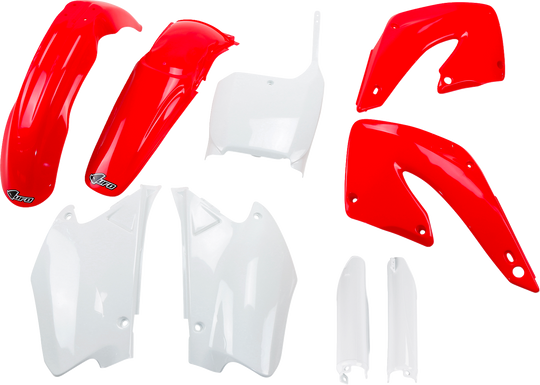 UFO Plast Body Kit OEM Red/White - Honda CR250R 2000-2001