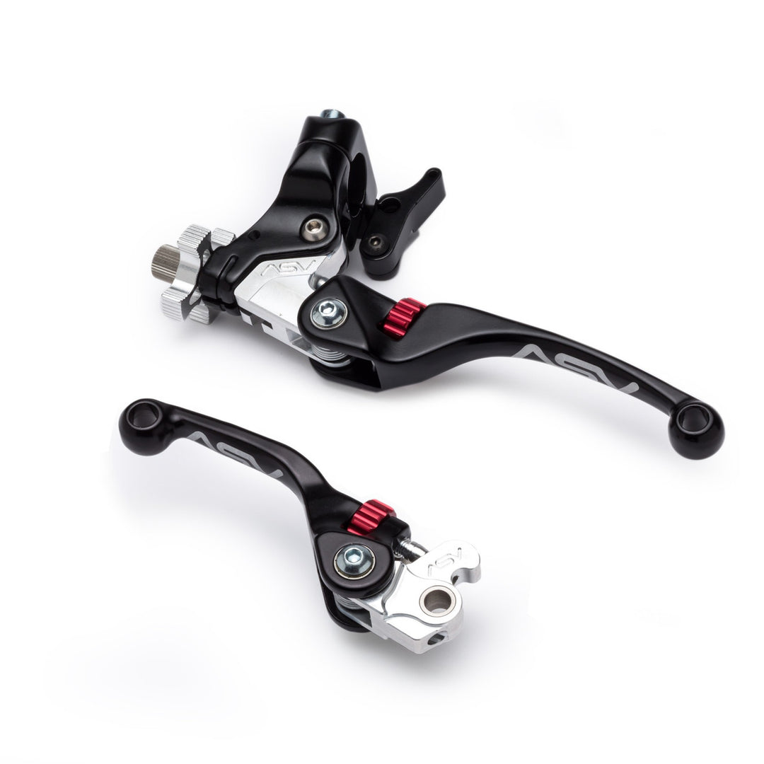 ASV F4 Lever Pair Pack w/ Hotstart Standard Perch | 2004-2008 Kawasaki KX450F - Dune Goons