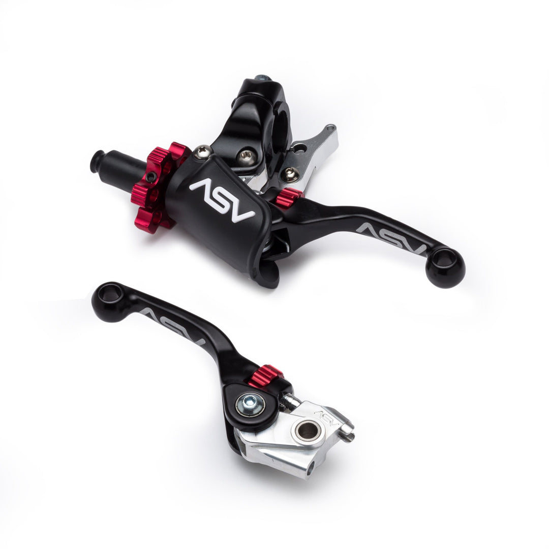 ASV F4 Lever Pair Pack w/ Hotstart Pro Perch | 2007-2009 Honda CRF250R - Dune Goons
