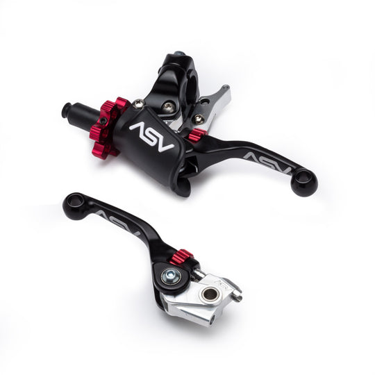ASV F4 Lever Pair Pack w/ Hotstart Pro Perch | 2007-2009 Honda CRF250R - Dune Goons