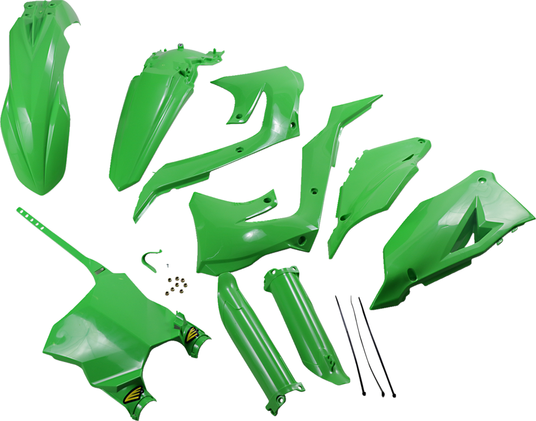 Cycra Body Kit Powerflow Green - Kawasaki KX250F and More