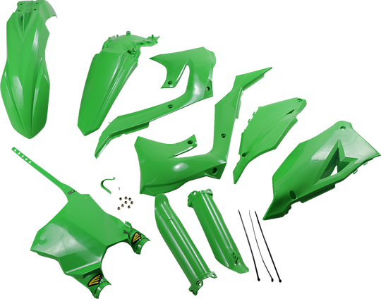 Cycra Body Kit Powerflow Green - Kawasaki KX250F and More