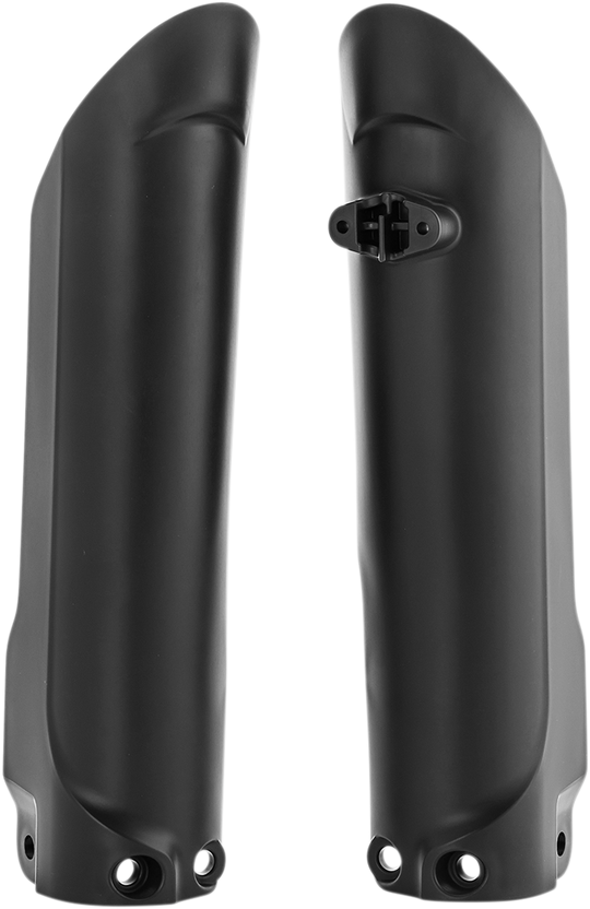 Acerbis Lower Fork Covers For Inverted Forks Black - KTM 85 SX and More