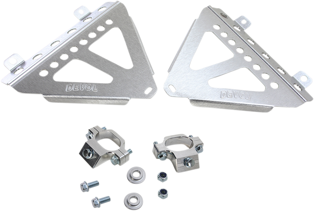 Devol Radiator Race Brace Set - Honda CRF250R 2018-2021