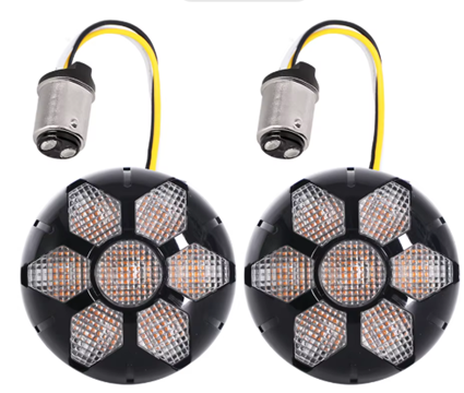 Black Out Switchback Turn Signals for Harley Davidson