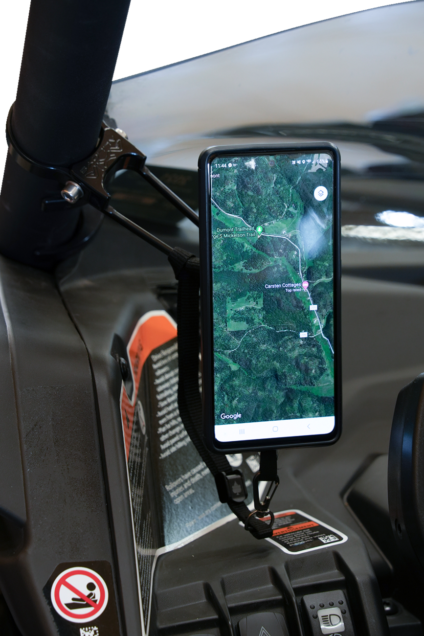 Klock Werks Roll Cage Phone Mount Offset 1-7/8" - Can-Am and More