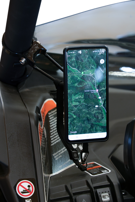Klock Werks Roll Cage Phone Mount Offset 1-7/8" - Can-Am and More