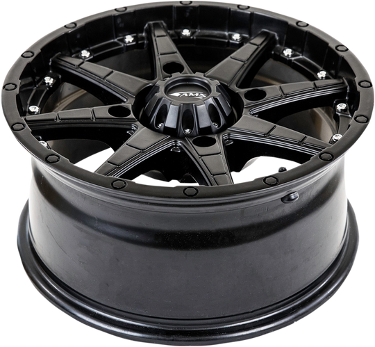 AMS Wheel Roll'n 105 Front/Rear Black 14x7 4/137 5+2 - Honda Talon and More