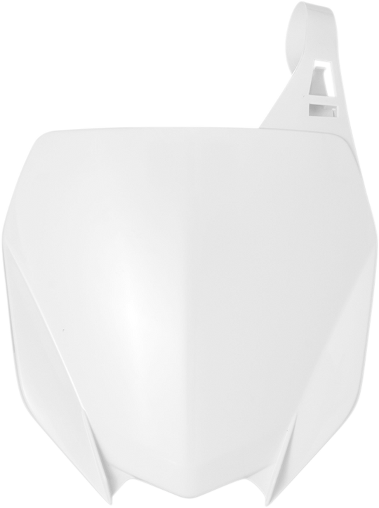 Acerbis Front Number Plate White - Yamaha YZ125 and More