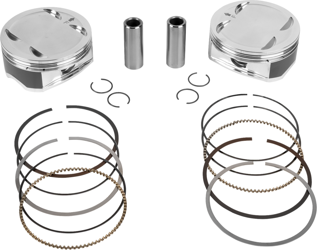 JE Pistons Piston Kit - Harley-Davidson Milwaukee-Eight 108 - 4.320" Bore 4.320" Stroke 11.5:1 CR 108" M8