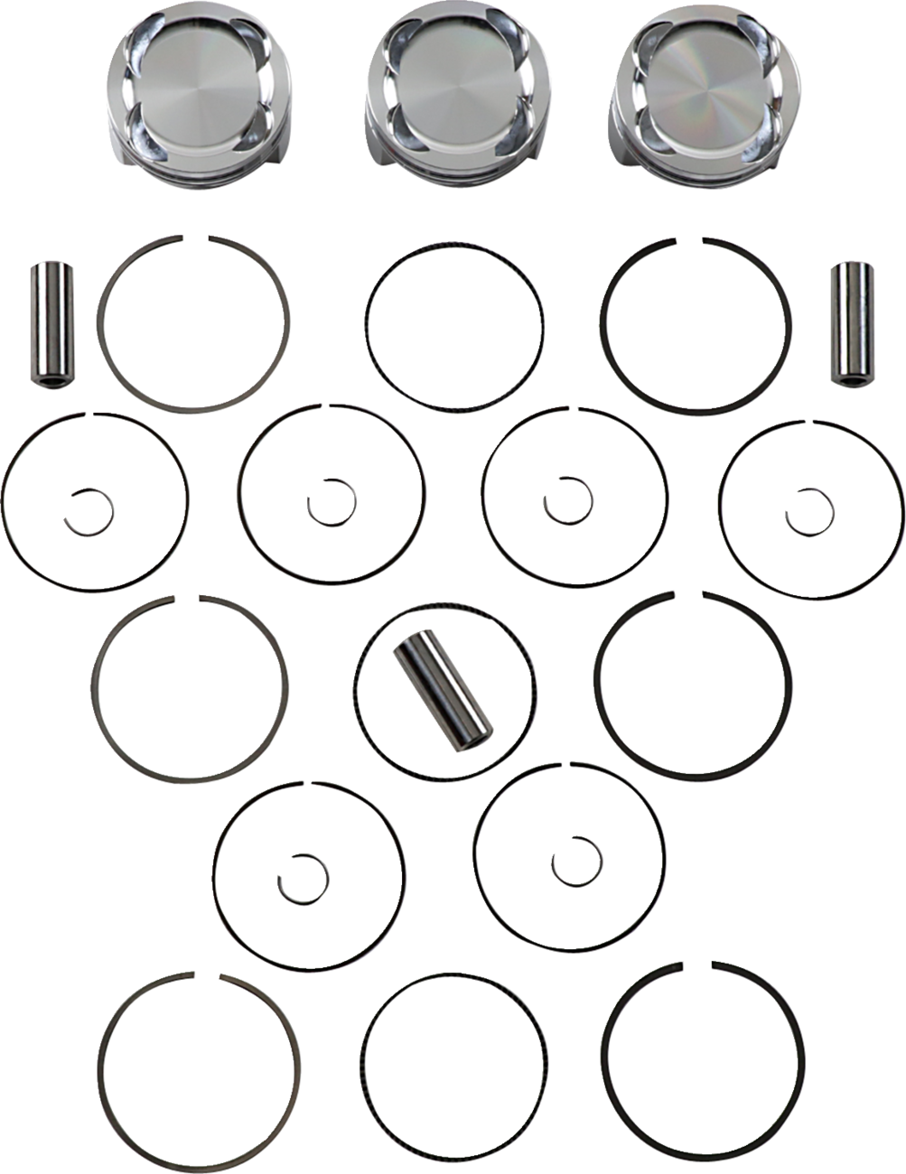 JE Pistons Piston Kit - Yamaha YXZ1000 16-20 - 80.00 mm 9.5:1 CR