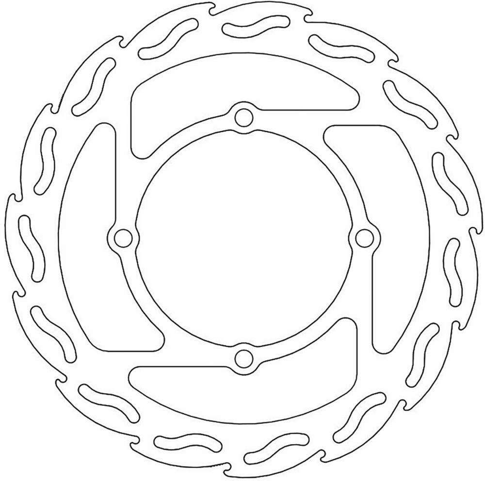 Moto-Master Brake Rotor Front Flame - Kawasaki KX125 and More