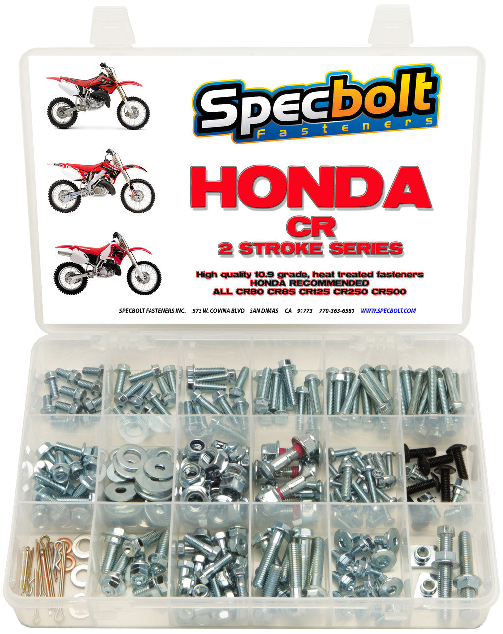 Specbolt 250pc Honda CR 2-Stroke Bolt Kit