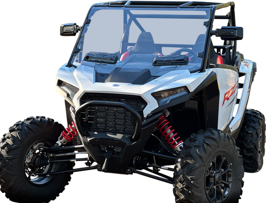 Seizmik Mirrors Trailrider Side View Rectangle Black 1.75"/2" Rops Pair - Yamaha YXZ1000R and More