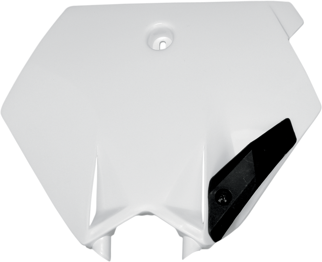 UFO Plast Front Number Plate White - KTM 85 SX 2004-2012