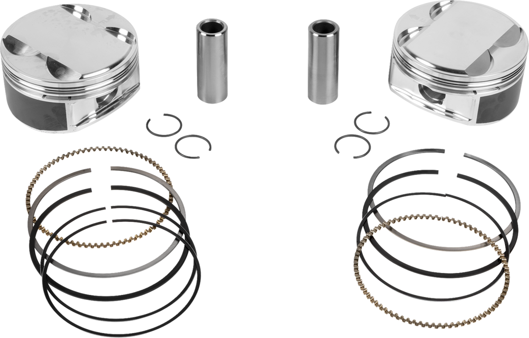 JE Pistons Piston Kit - Harley-Davidson Milwaukee-Eight 114/117 - 4.016" Bore 4.375" Stroke 11.5:1 CR 114" M8