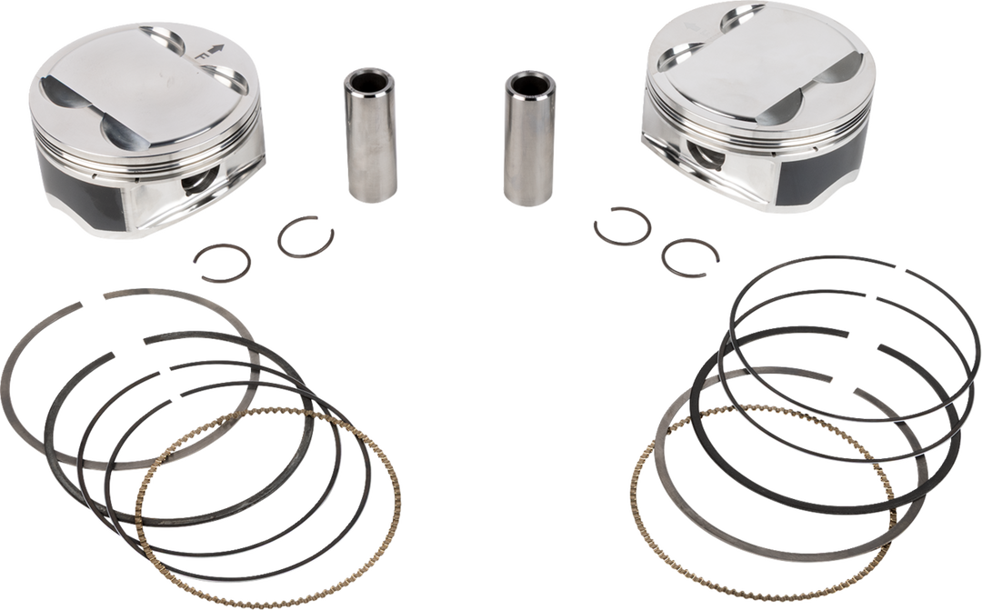 JE Pistons Piston Kit - Harley-Davidson Milwaukee-Eight 114/117 - 4.250" Bore 4.375" Stroke 12.0:1 CR 114" M8