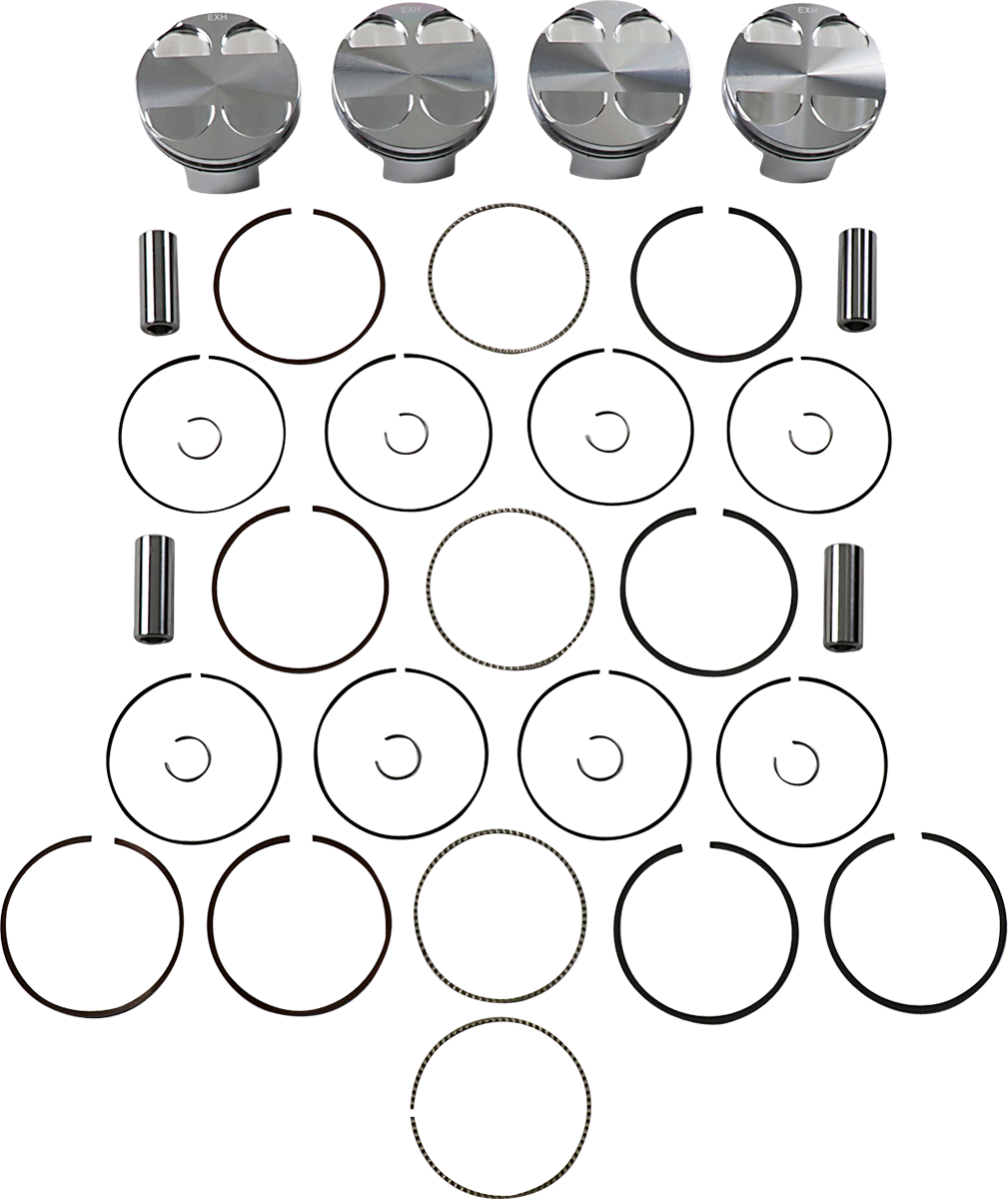 JE Pistons Piston Kit - Kawasaki ZX-14 06-11 - 86.00 mm 13.5:1 CR