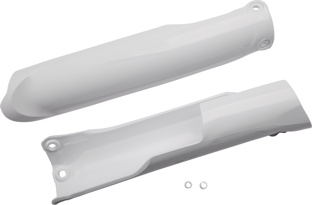 UFO Plast Fork Slider Protectors White - Yamaha WR250F and More