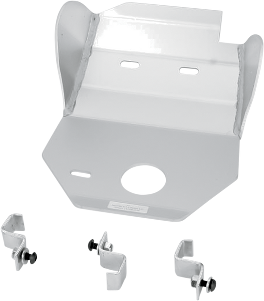 Moose Racing Skid Plate Silver - Honda CR250R 1997-1999