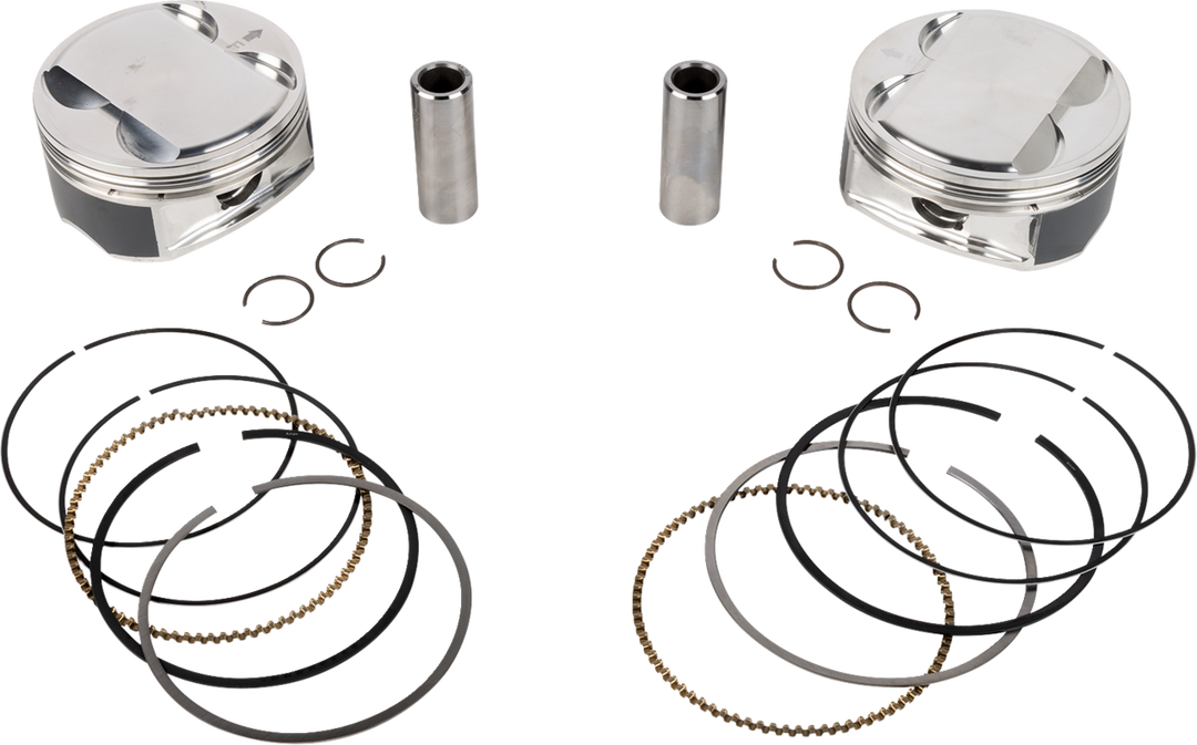 JE Pistons Piston Kit - Harley-Davidson Milwaukee-Eight 108 - 4.125" Bore 4.500" Stroke 12.0:1 CR 108" M8