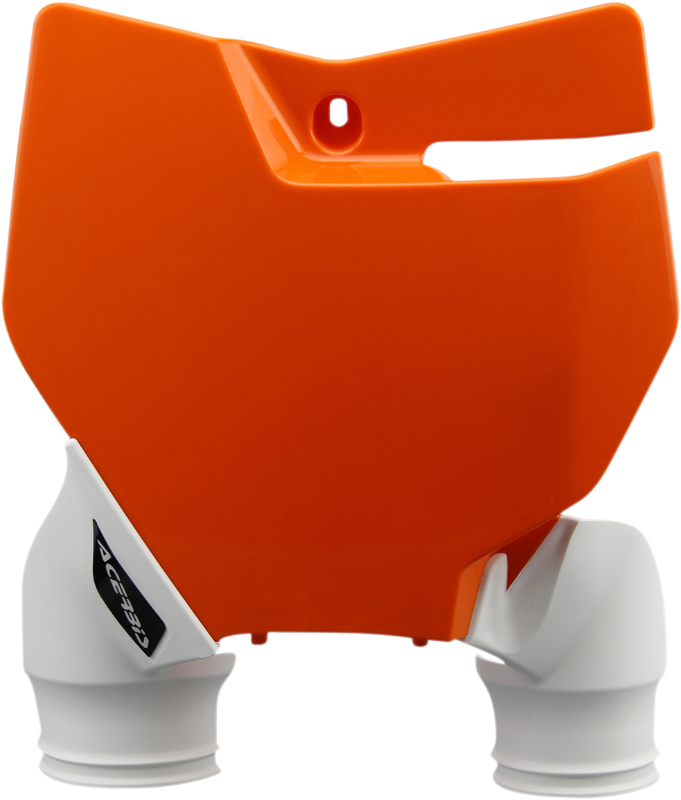 Acerbis Raptor Number Plate White/Orange OEM - KTM 125 SX 2016-2018