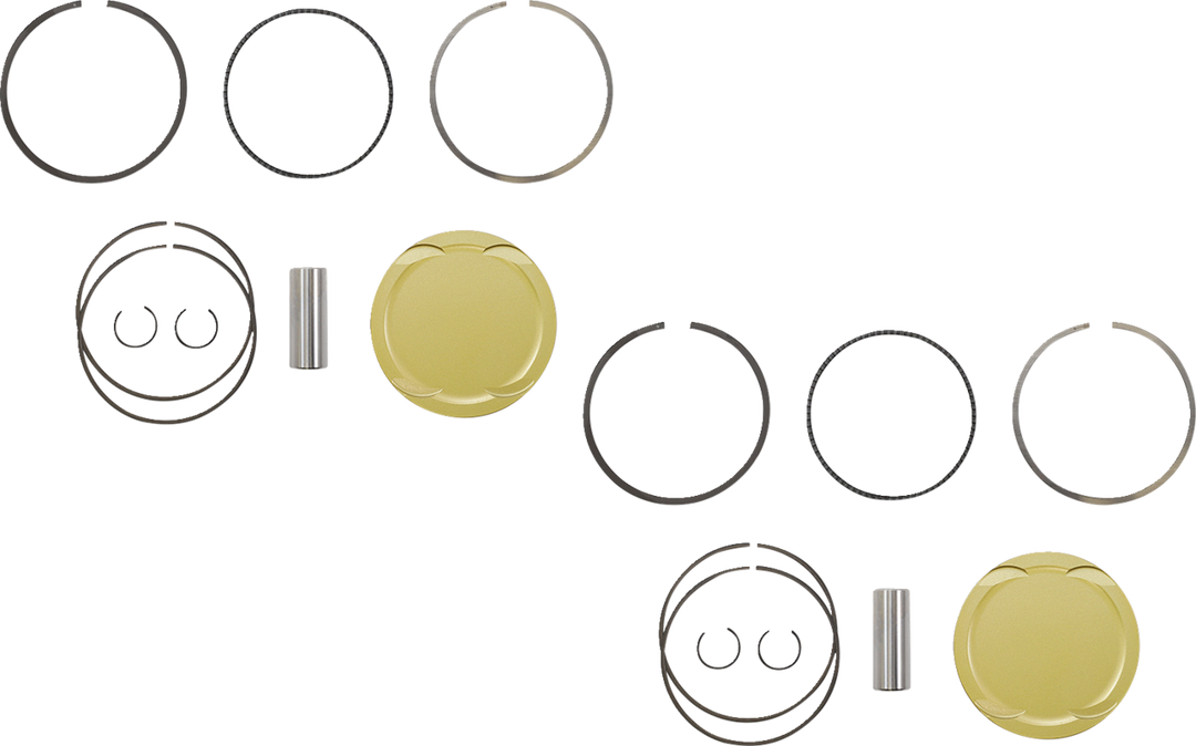JE Pistons Ultra Series Piston Kit - Polaris RZR RS1 18-22 - 93.00 mm 10.5:1 CR