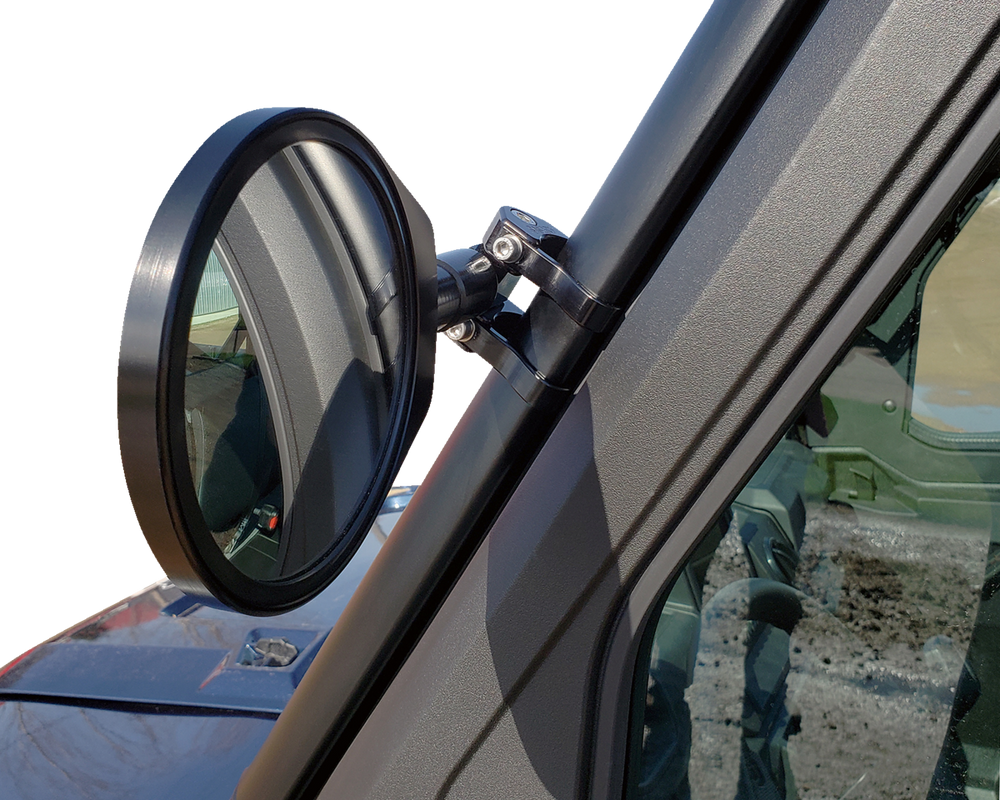 Klock Werks Mirror Side View Round Black Right Kit - Can-Am and More