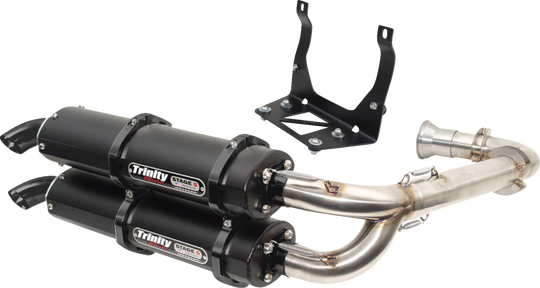 Trinity Racing Stage 5 Dual Exhaust Black - Can-Am and More