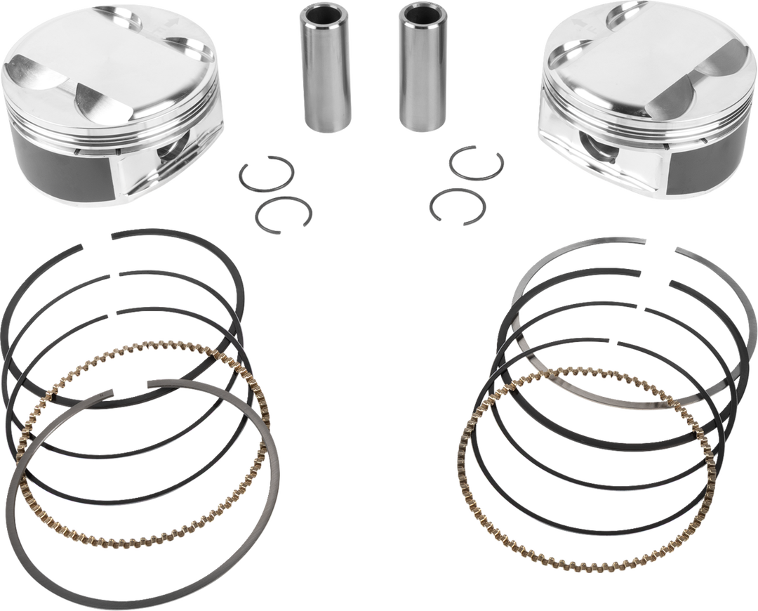 JE Pistons Piston Kit - Harley-Davidson Milwaukee-Eight 108 - 4.016" Bore 4.500" Stroke 12.0:1 CR 108" M8