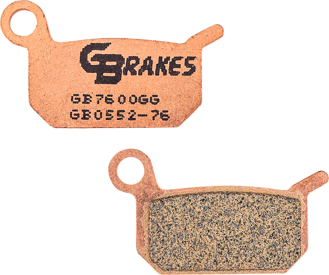 Gbrakes Brake Pads Sintered Front/Rear - KTM 50 SX and More