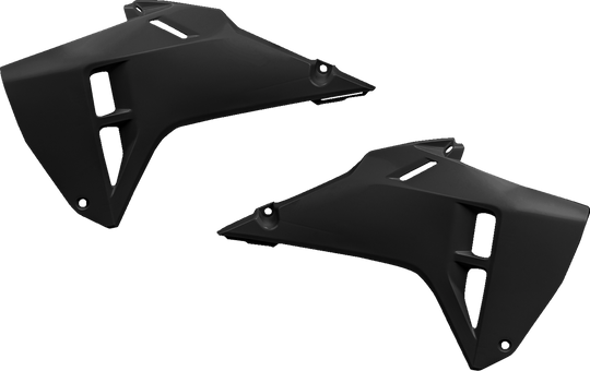 UFO Plast Radiator Covers Black - Honda CRF450R and More