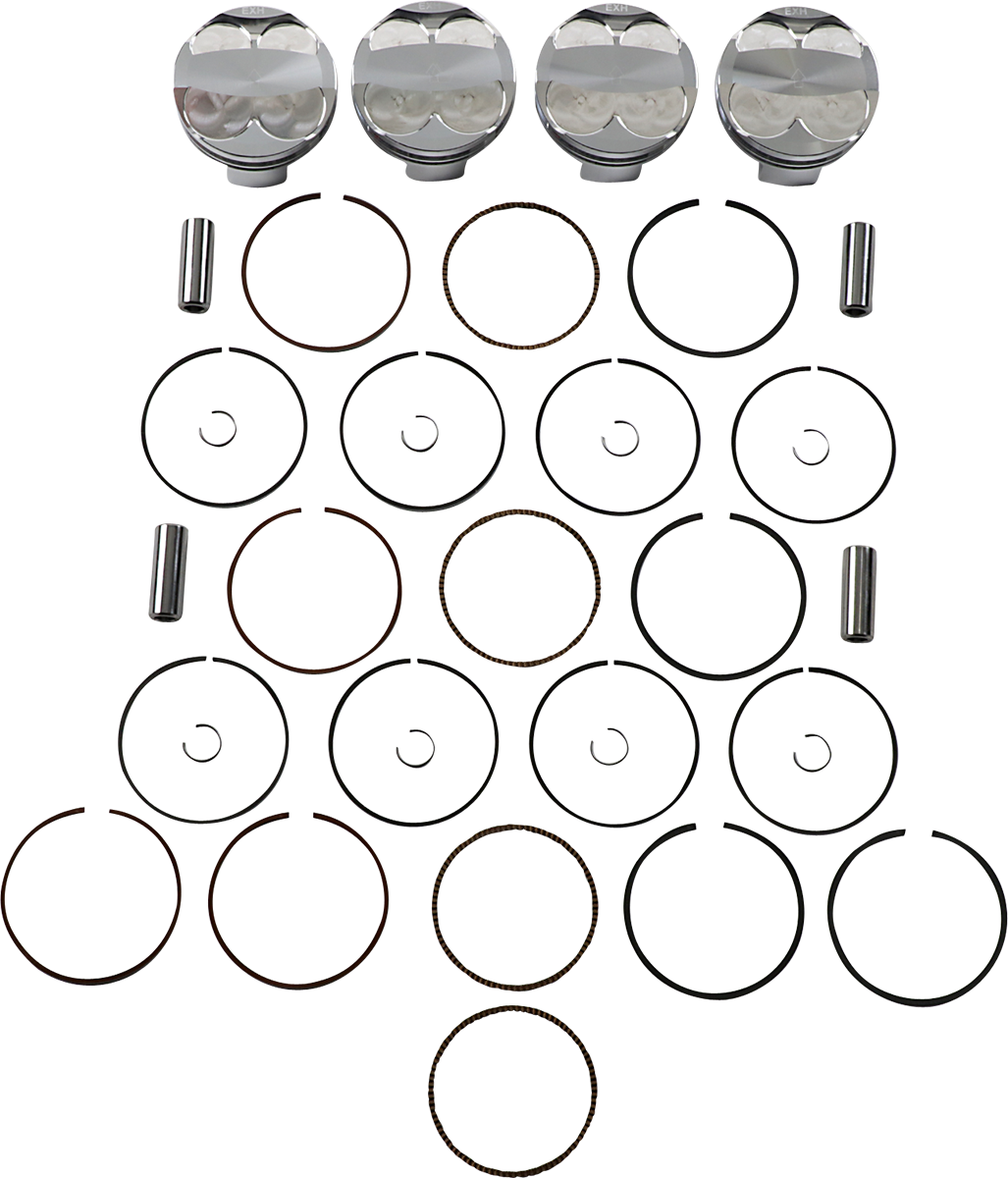 JE Pistons Piston Kit - Suzuki GSX-R750 - 75.00 mm 13.5:1 CR