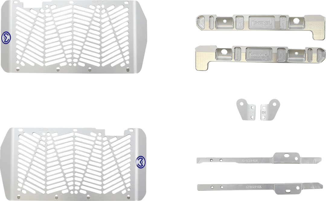 Moose Racing Billet Radiator Guards Silver - Honda CRF450R and More