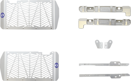 Moose Racing Billet Radiator Guards Silver - Honda CRF450R and More