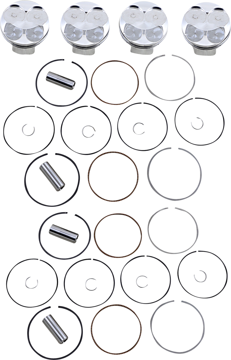 JE Pistons Piston Kit - BMW F800 Series - 80.00 mm 13.5:1 CR