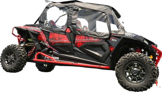 Seizmik Soft Upper Doors Rear Window Roof Black/Clear - Polaris RZR XP 1000 and More