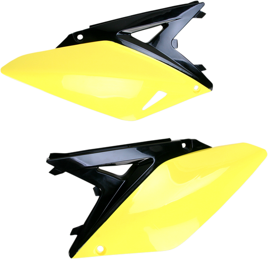Acerbis Side Panels Black/Yellow OEM - Suzuki RM-Z250 2010-2018